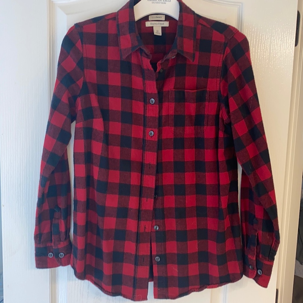 LL Bean Flannel Rob Roy XS